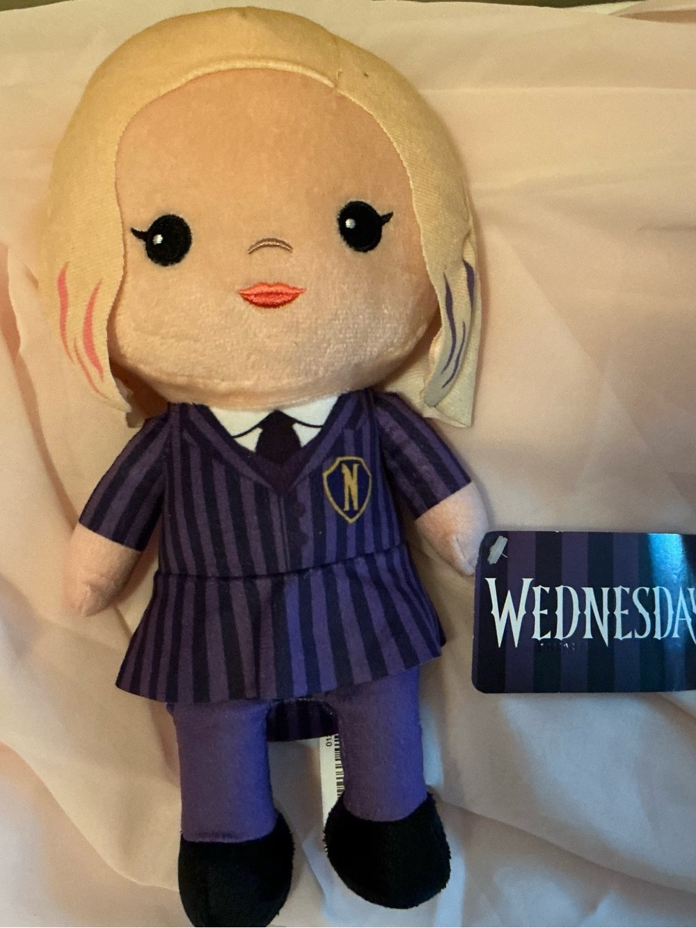 Wednesday Addams Plush Doll - Purple Outfit